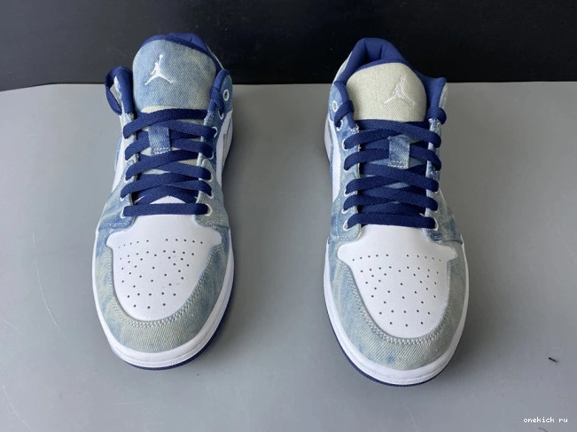 Rep Onekick 1 Washed Denim Air Low CZ8455-100 Jordan 0704